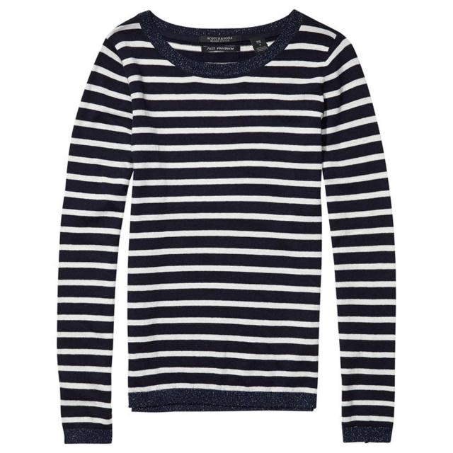 メゾンスコッチ MAISON SCOTCH 正規販売店 レディース 長袖Tシャツ Basic pullover with rib details 102206 17