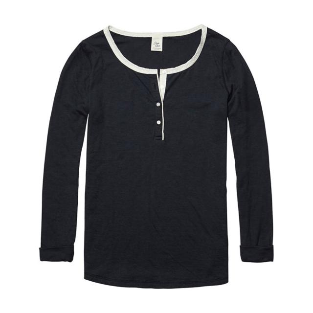 メゾンスコッチ MAISON SCOTCH 正規販売店 レディース 長袖Tシャツ Home Alone long sleeve granddad tee 100355 08