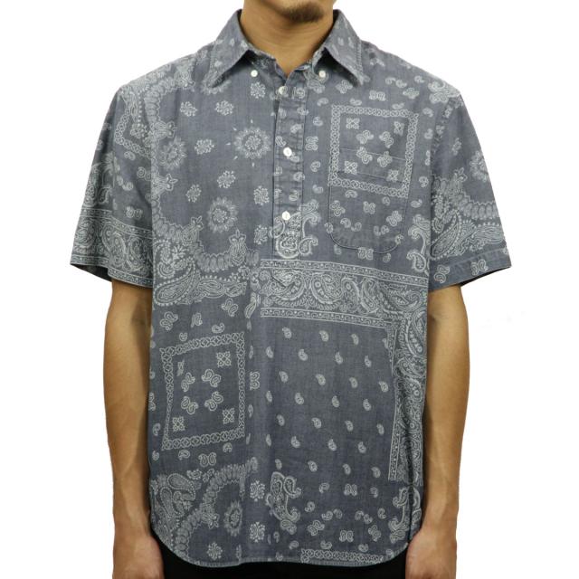 ポロラルフローレン POLO RALPH LAUREN 正規品 メンズ 半袖シャツ INDIGO BANDANNA CHAMBRAY SHIRT
