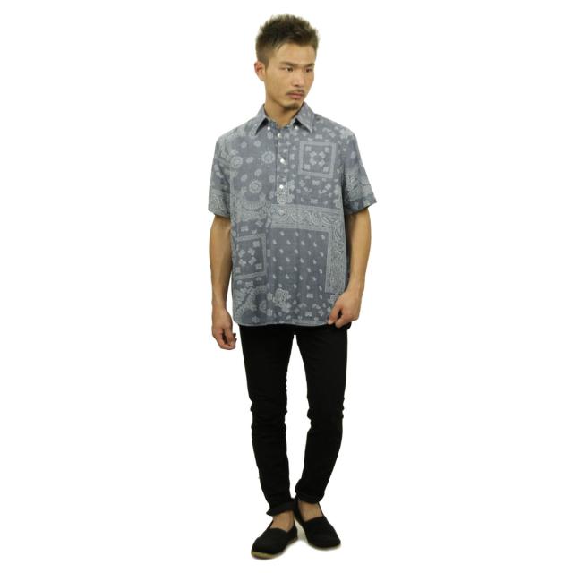 ポロラルフローレン POLO RALPH LAUREN 正規品 メンズ 半袖シャツ INDIGO BANDANNA CHAMBRAY SHIRT