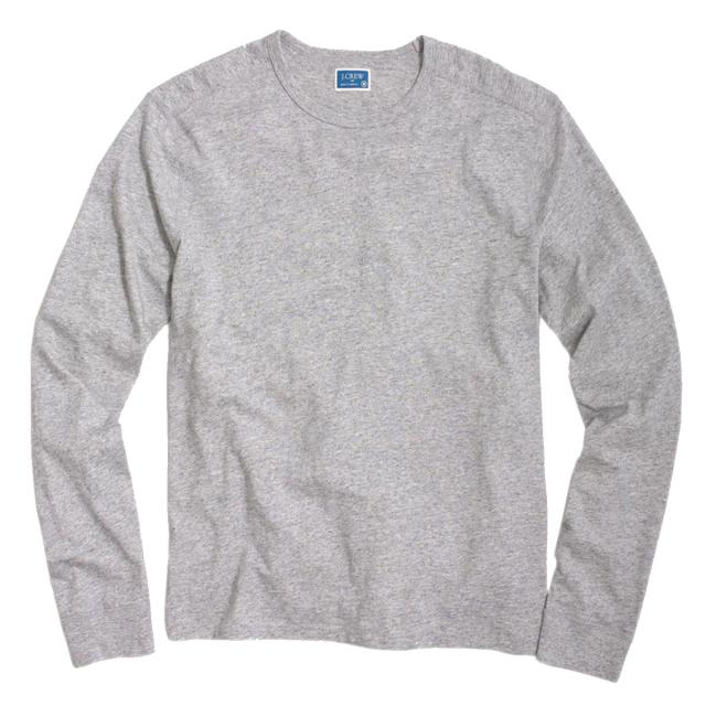 ジェイクルー J.CREW 正規品 メンズ 長袖Tシャツ LONG-SLEEVE TEXTURED COTTON T-SHIRT b4786