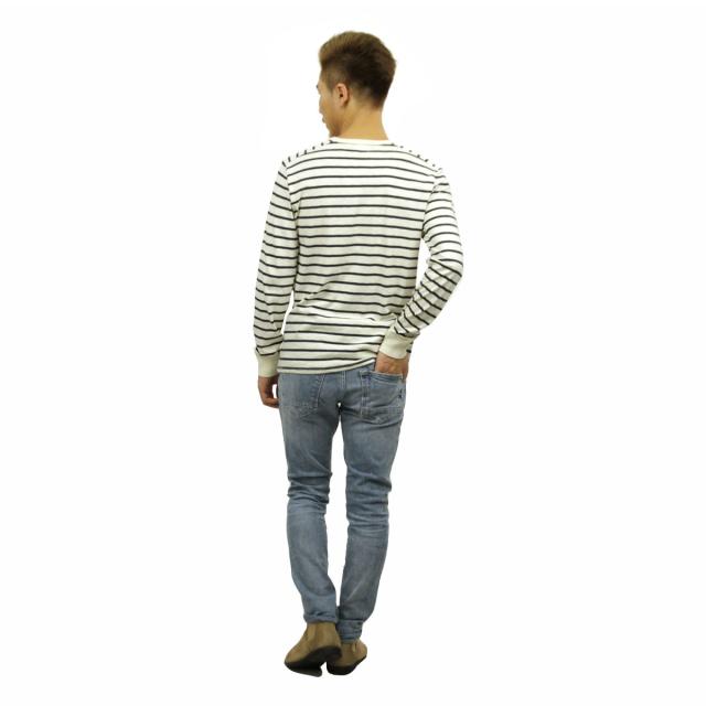 ジェイクルー J.CREW 正規品 メンズ 長袖Tシャツ LONG-SLEEVE DECK-STRIPED TEXTURED COTTON T-SHIRT c7931