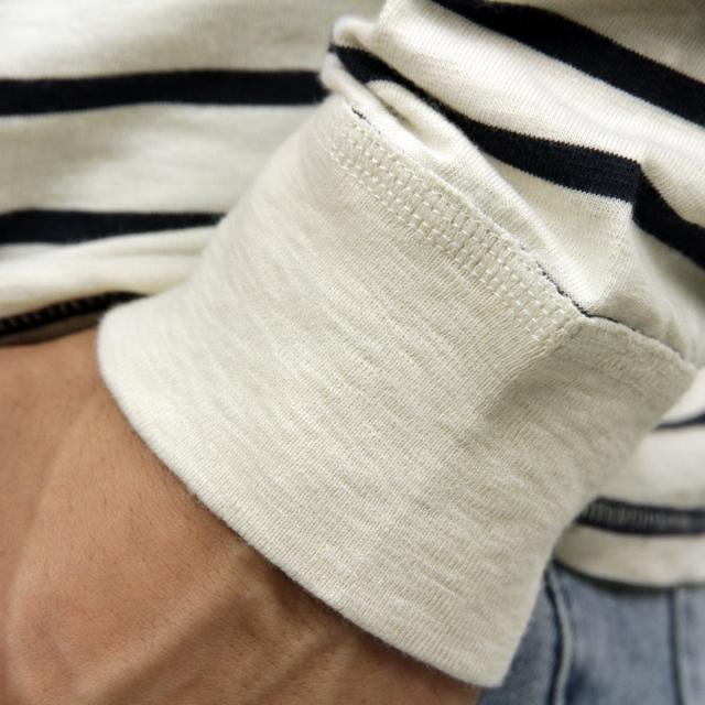 ジェイクルー J.CREW 正規品 メンズ 長袖Tシャツ LONG-SLEEVE DECK-STRIPED TEXTURED COTTON T-SHIRT c7931