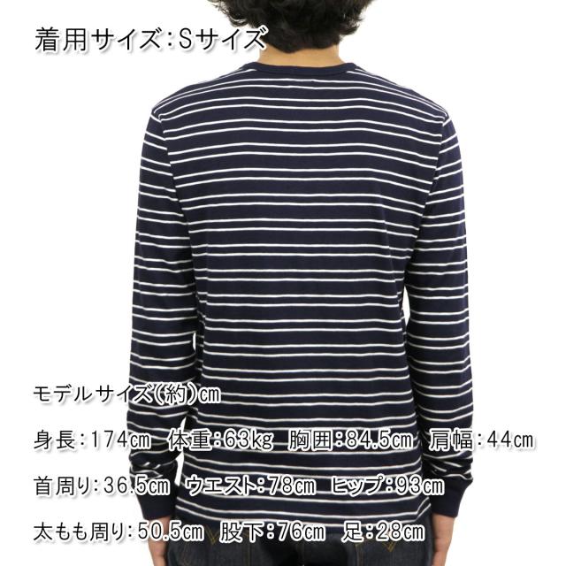 ジェイクルー J.CREW 正規品 メンズ 長袖Tシャツ LONG-SLEEVE SLUB DOUBLE-STRIPED T-SHIRT f4911