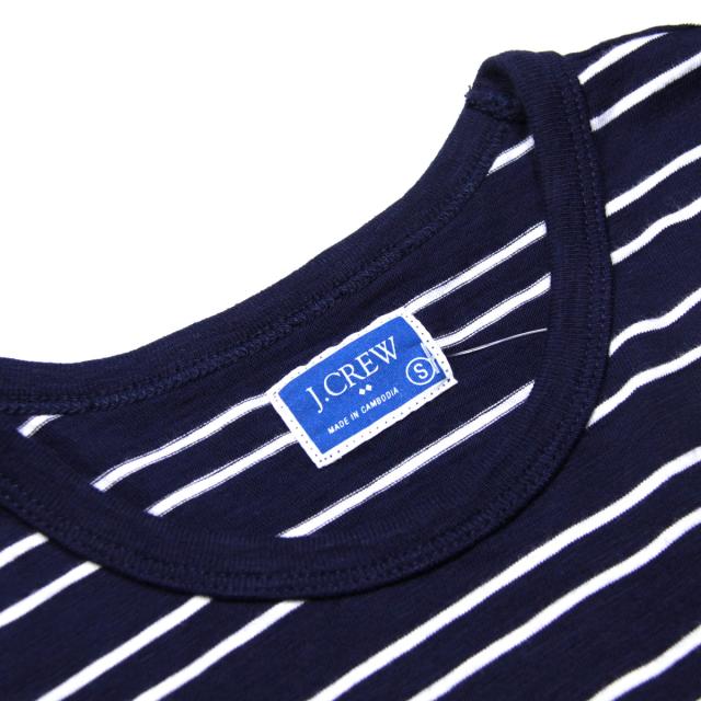 ジェイクルー J.CREW 正規品 メンズ 長袖Tシャツ LONG-SLEEVE SLUB DOUBLE-STRIPED T-SHIRT f4911