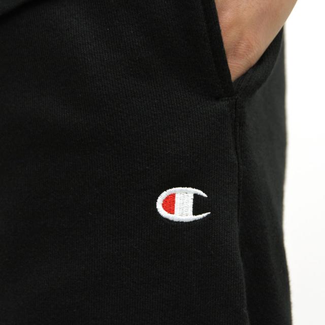 チャンピオン CHAMPION 正規品 メンズ ハーフパンツ SWEAT HALF PANTS P4971 Reverse Weave Pant w/ pockets 003-BLACK