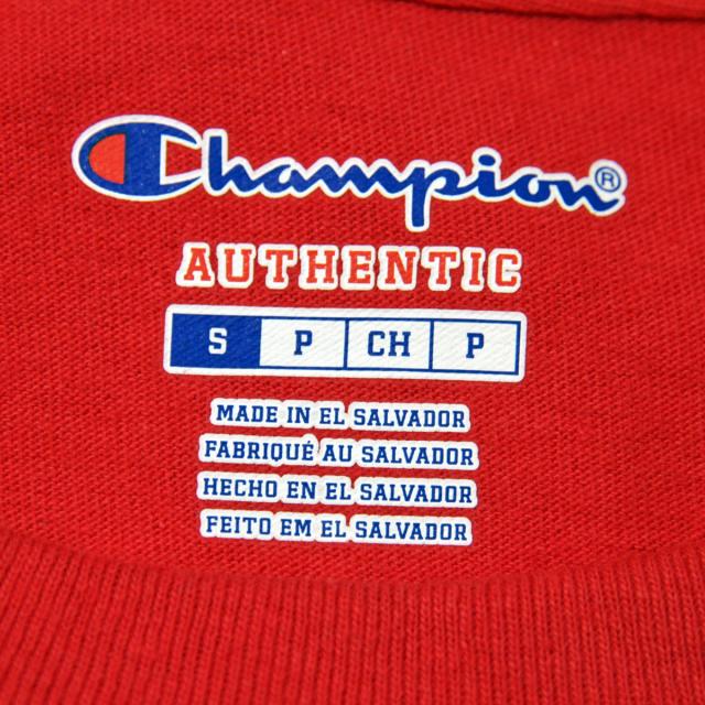 チャンピオン CHAMPION 正規品 メンズ 長袖Tシャツ L/S TEE T2229 Cotton Long Sleeve Tee W3J-TEAMREDSCARLET C logo on left sleeve
