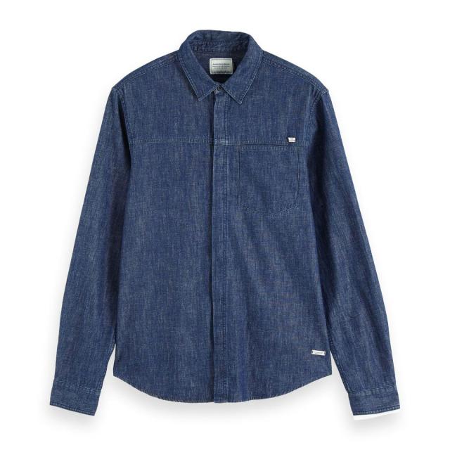 スコッチアンドソーダ シャツ メンズ 正規販売店 SCOTCH＆SODA 長袖シャツ デニムシャツ AMS BLAUW SEASONAL DEN クリスマス プレゼント ラッピング スコッチアンドソーダ シャツ メンズ 正規販売店 SCOTCH＆SODA 長袖