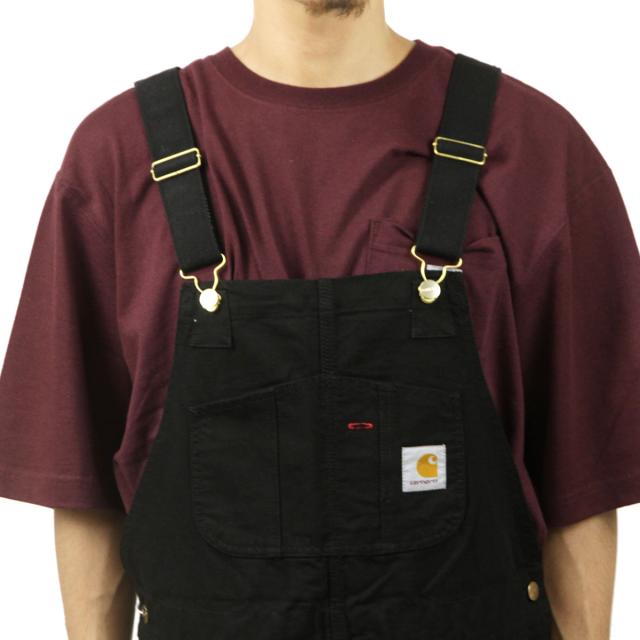 Carhartt WIP 黒オーバーオール Carhartt WIP カーハート メンズ ビブ オーバーオール ブラック
