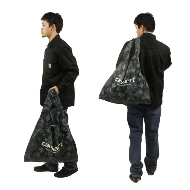 カーハート メンズ レディース トートバッグ 正規品 CARHARTT WORK IN PROGRESS ペイズリー柄 エコバッグ 鞄 VERSE SHOPPING BAG VERSE I031033 BK クリスマス プレゼント ラッピング カーハート メンズ レディース トートバッグ 正規品 CARHARTT WORK IN