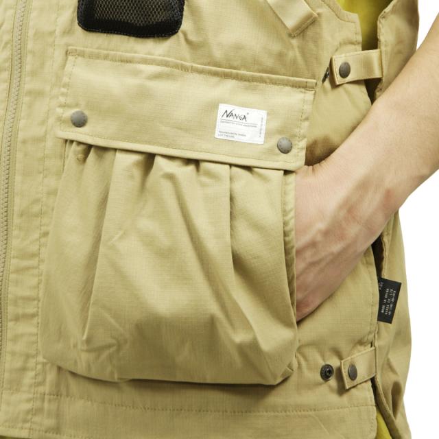 ナンガ メンズ ベスト 正規販売店 NANGA アウトドア リップストップ