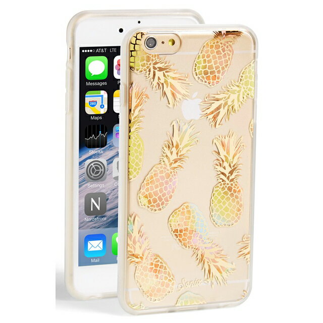 ソニックス SONIX iPhone 6 Plus / iPhone 6s Plus Liana (Peach) アイフォン6 アイフォン6s パイナップル パインアップル クリア＋レインボー＋ピーチ・ゴールド