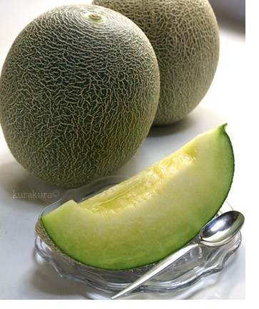 大きな甘い肥後グリーンメロン贈り物