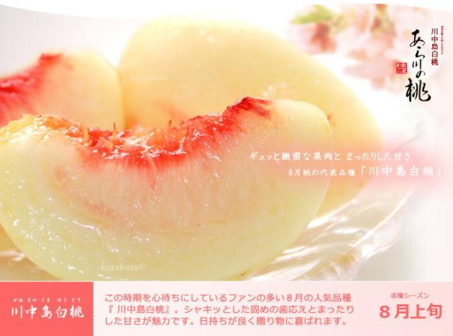 川中島白桃とろける完熟果肉