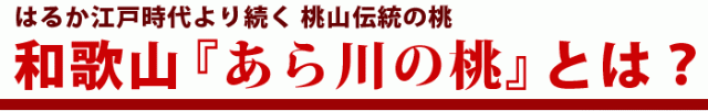 あら川の桃とは？