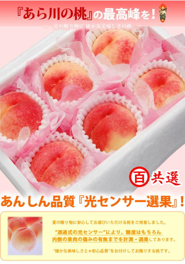 『あら川の桃』光センサー選果品