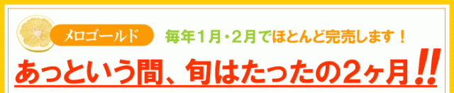 メロゴールド販売期間のご案内