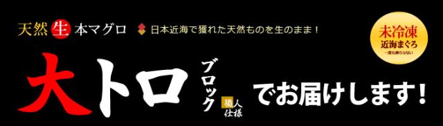 大トロブロックで販売します