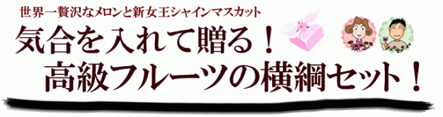 メロンとぶどうの横綱セット