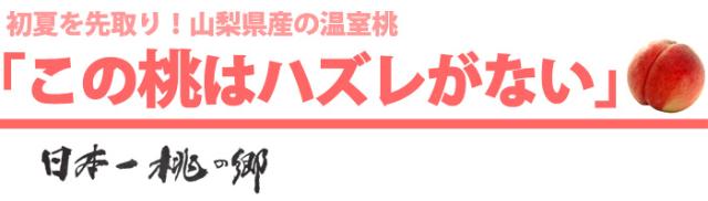 山梨の温室桃