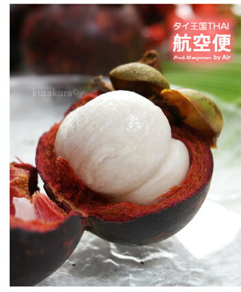 みずみずしい生マンゴスチンの白い果肉