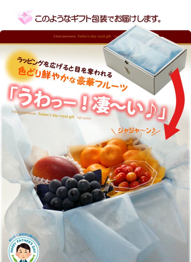 父の日ロイヤル（D）ラッピング包装に感激