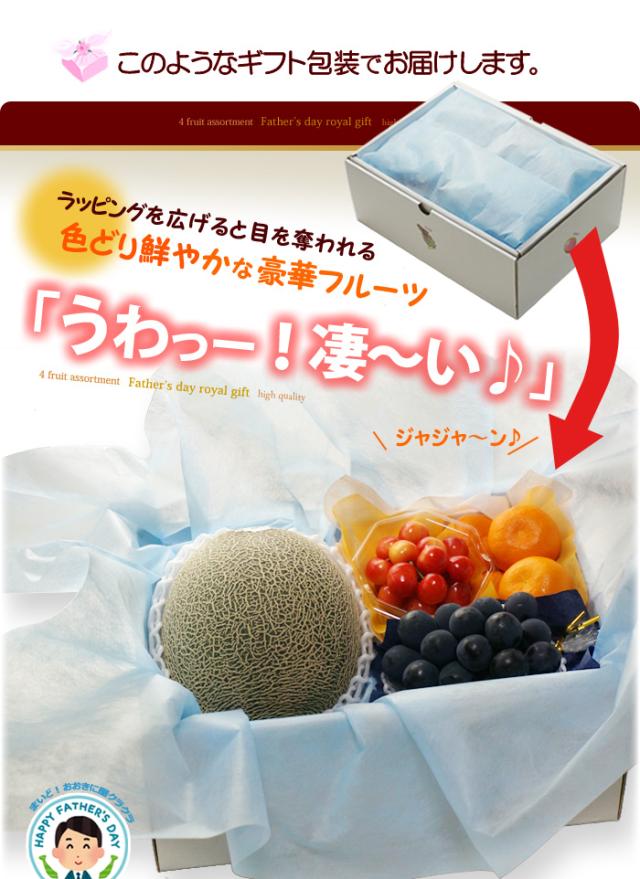 父の日ロイヤル（A）ラッピング包装に感激