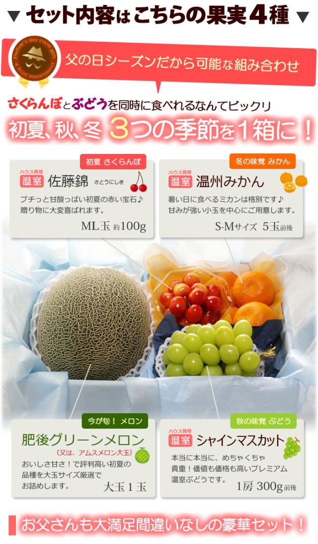 父の日ロイヤル（A）フルーツ詰め合わせセット内容詳細