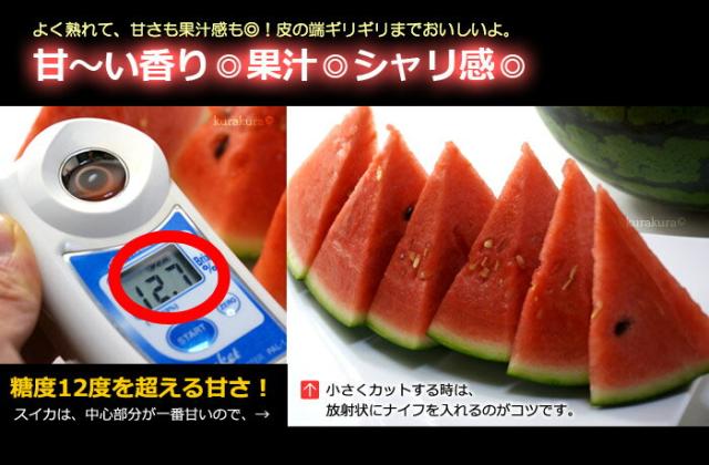 松本ハイランド大玉スイカ糖度の目安