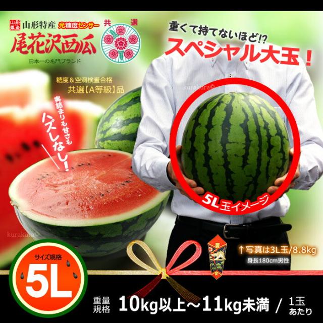 尾花沢スイカ大玉5L販売イメージ