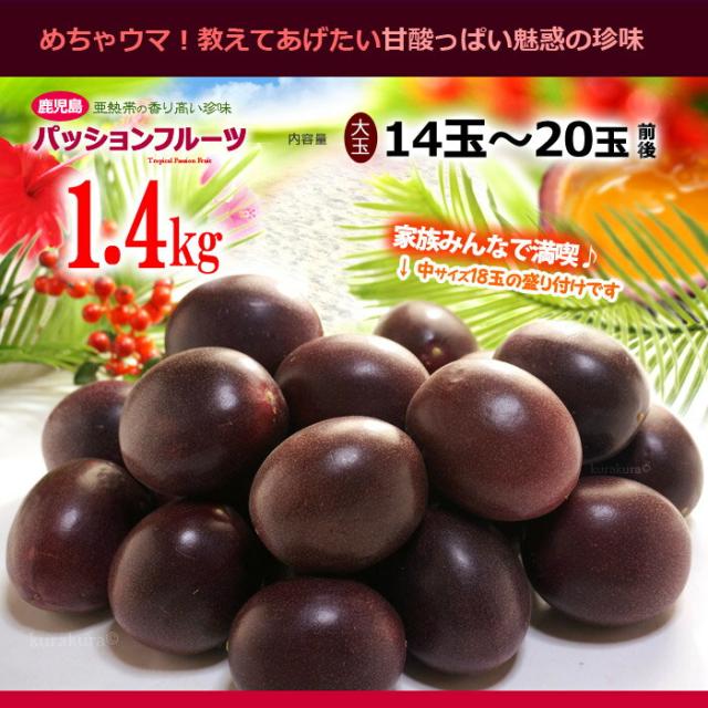 鹿児島パッションフルーツ販売量1.4kgイメージ