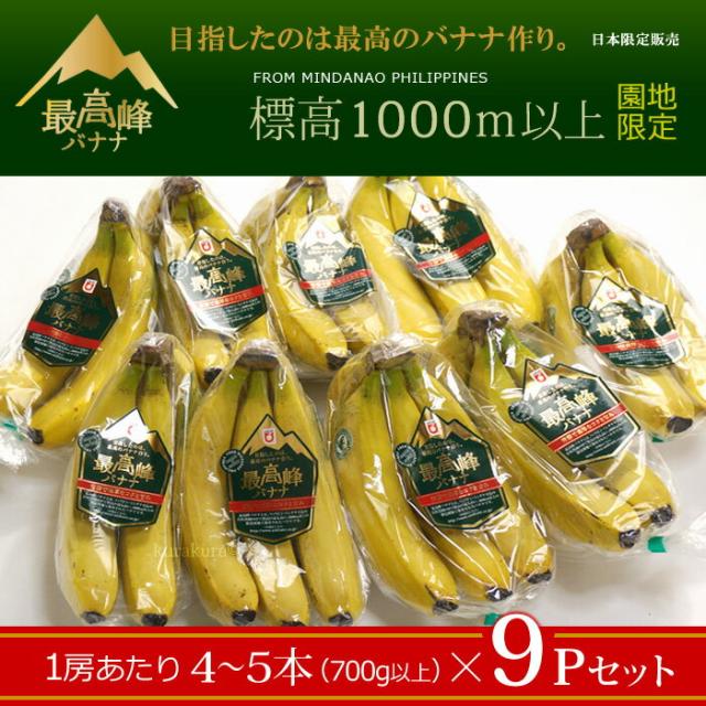 最高峰バナナ9P販売セット