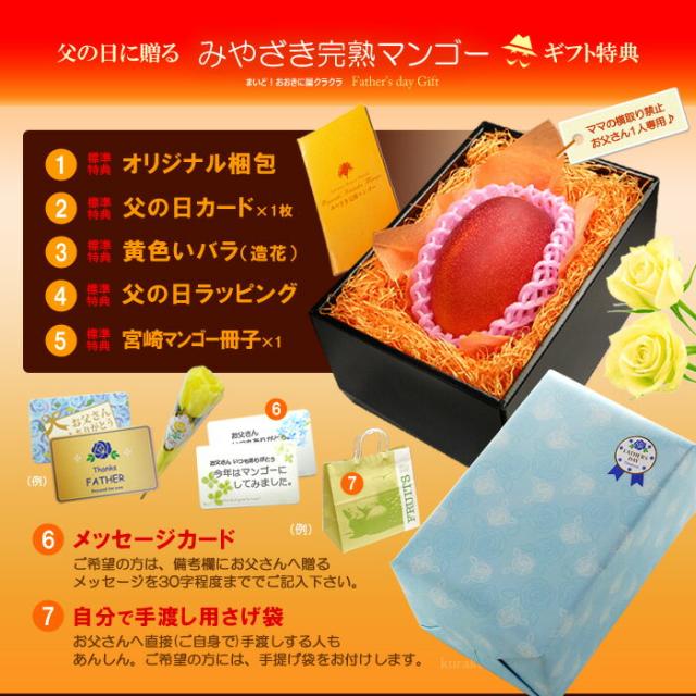 父の日ギフトみやざき完熟マンゴー3L1玉オリジナル化粧箱