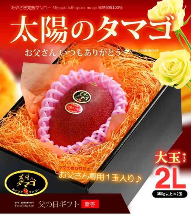 父の日マンゴー太陽のタマゴ（2L1玉）販売/購入