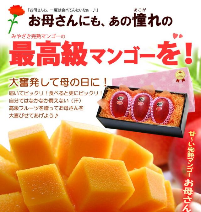 太陽のタマゴ2L3玉をお母さんに贈る