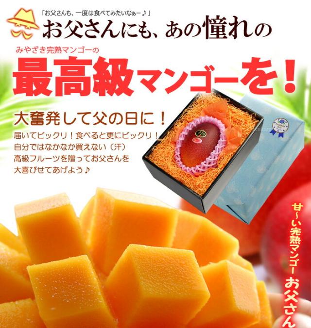 太陽のタマゴ3L1玉をお父さんに贈る