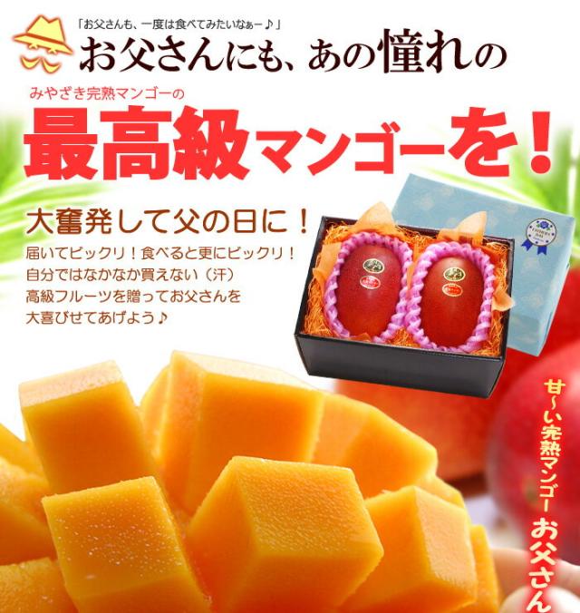 太陽のタマゴ3L2玉をお父さんに贈る