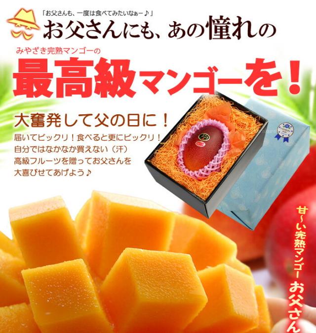 太陽のタマゴ4L1玉をお父さんに贈る