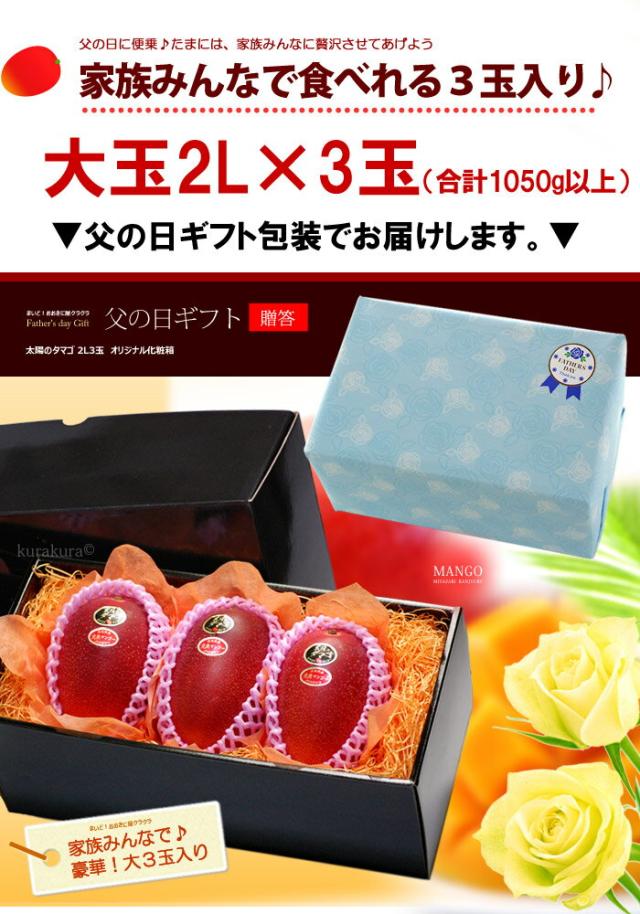 父の日ギフト太陽のタマゴ2L3玉ラッピング