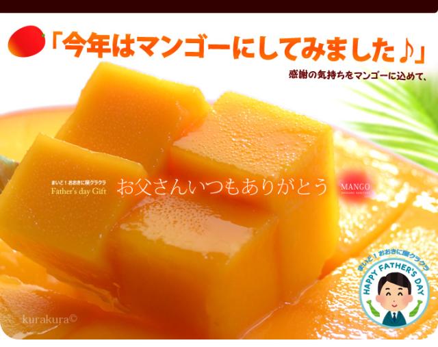 今年の父の日ギフトはマンゴーにしてみました。