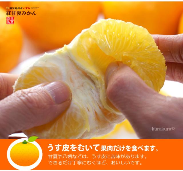 紅甘夏あまなつ皮をむいて果肉だけ