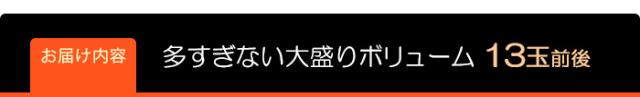 サウスオレンジ多すぎない大盛りボリューム13玉前後
