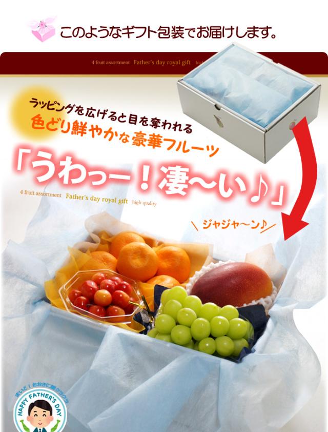 父の日ロイヤル（C）ラッピング包装に感激