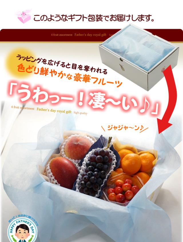 父の日ロイヤル（H）ラッピング包装に感激