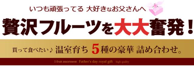 贅沢フルーツお父さんに大大奮発