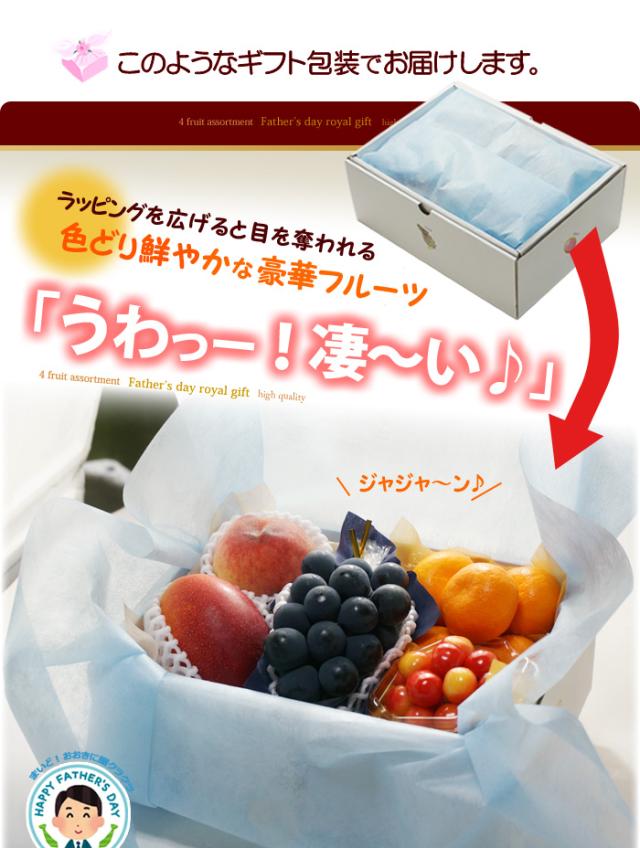 父の日ロイヤル（F）ラッピング包装に感激