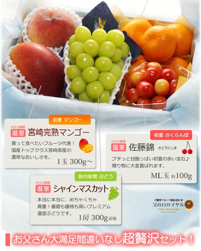 父の日ロイヤル（E）フルーツ詰め合わせセット内容詳細_2