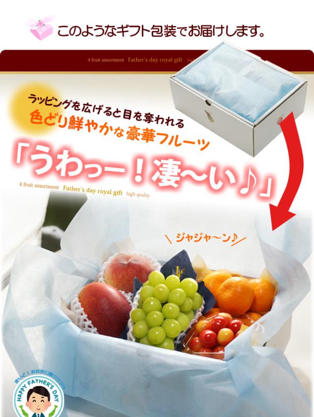 父の日ロイヤル（E）ラッピング包装に感激