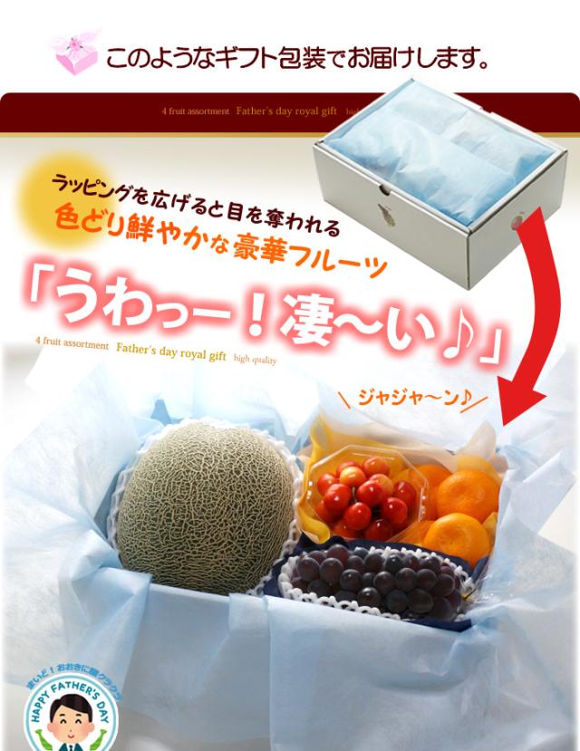 父の日ロイヤル（G）ラッピング包装に感激
