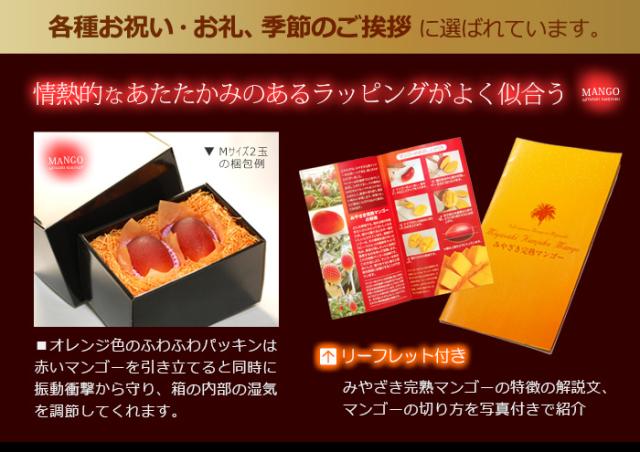 赤いマンゴーにあたたかみのあるラッピング包装